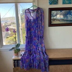 Gorgeous Blue Maxi Dress from Anthropologie.  The Marais